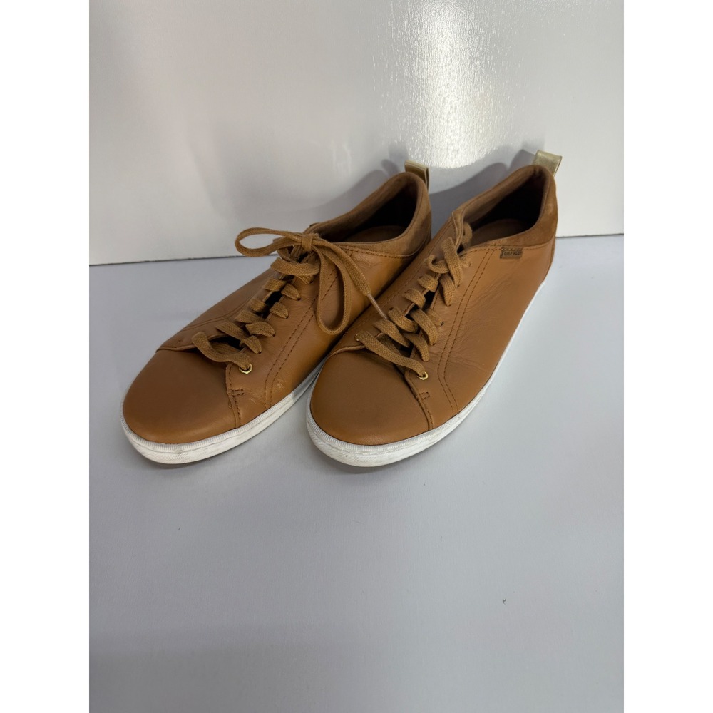 Cole Haan Grand Crosscourt Womens 8B Tan Leather Low Top Sneakers W20968